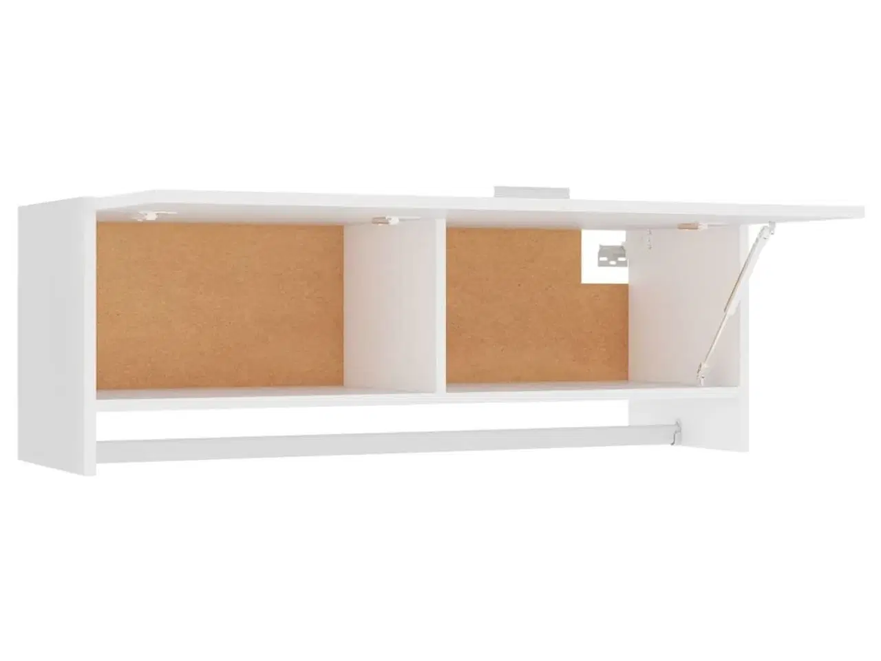 Billede 6 - Garderobeskab 100x32,5x35 cm konstrueret træ hvid