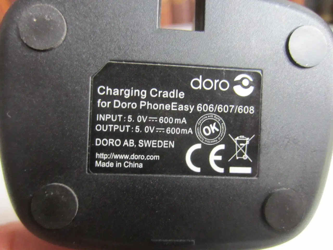 Billede 2 - Original Doro HKA00605006-3C rejselader 5.0 VDC