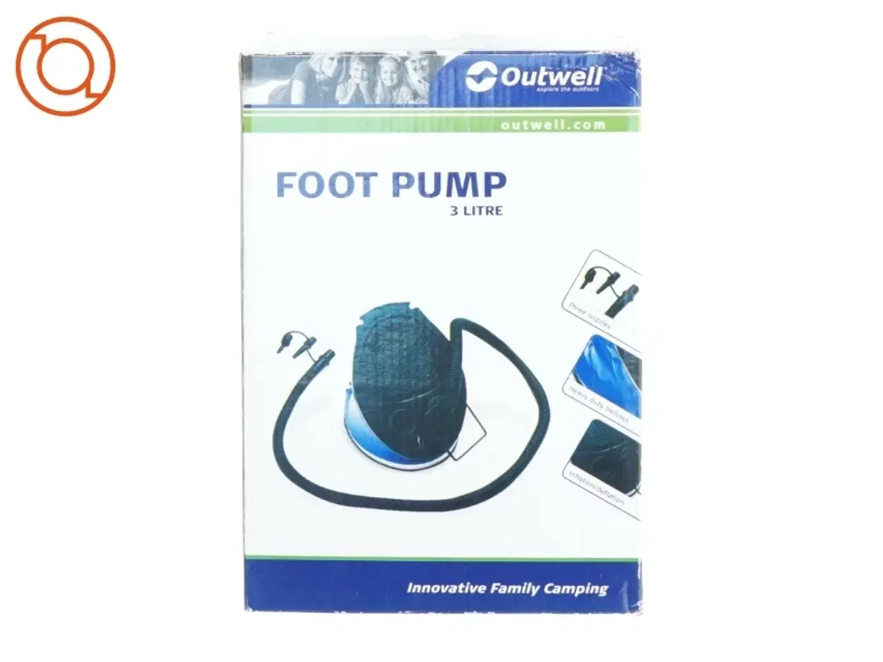 Billede 1 - Fodpumpe til fx luftmadras fra OutWell (str. 3 liter)