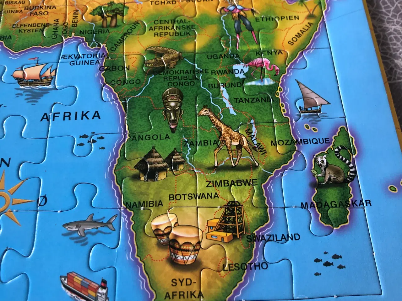 Billede 7 - Verdens atlas puslespil bog