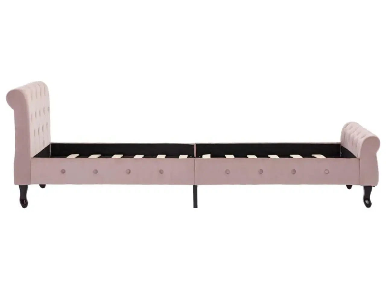 Billede 4 - Sengestel 90x200 cm fløjl lyserød