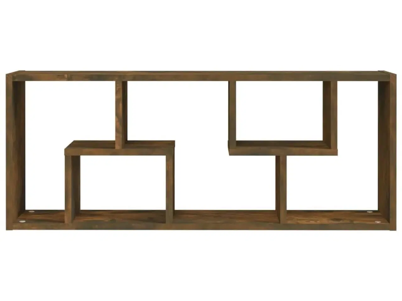 Billede 4 - Væghylde 36x16x90 cm konstrueret træ røget egetræsfinish