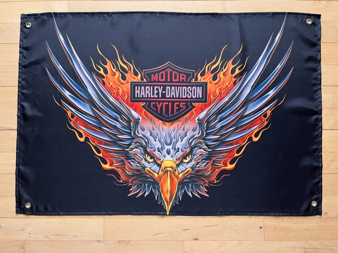 Billede 1 - Flag med Harley-Davidson ørn