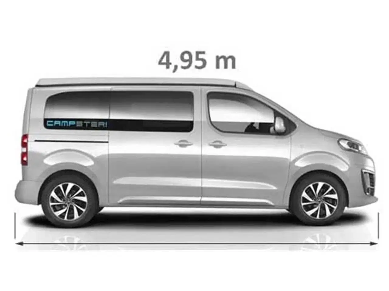 Billede 19 - 2018 - Globecar Campster   Nem og handy med løftetag kun 1,99 m høj - 5 siddepladser - 4 sovepladser