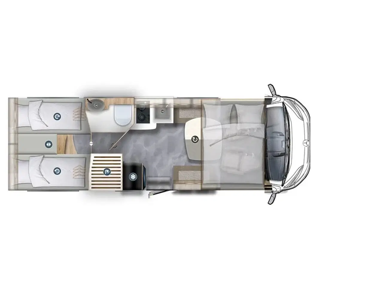 Billede 2 - 2025 - Euramobil Integra Line GT 726 EF   INTEGRA LINE GT - MERCEDES AL-KO