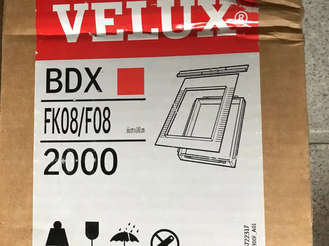 Billede 1 - Velux 66x140cm BDX FK08/F08 2000
