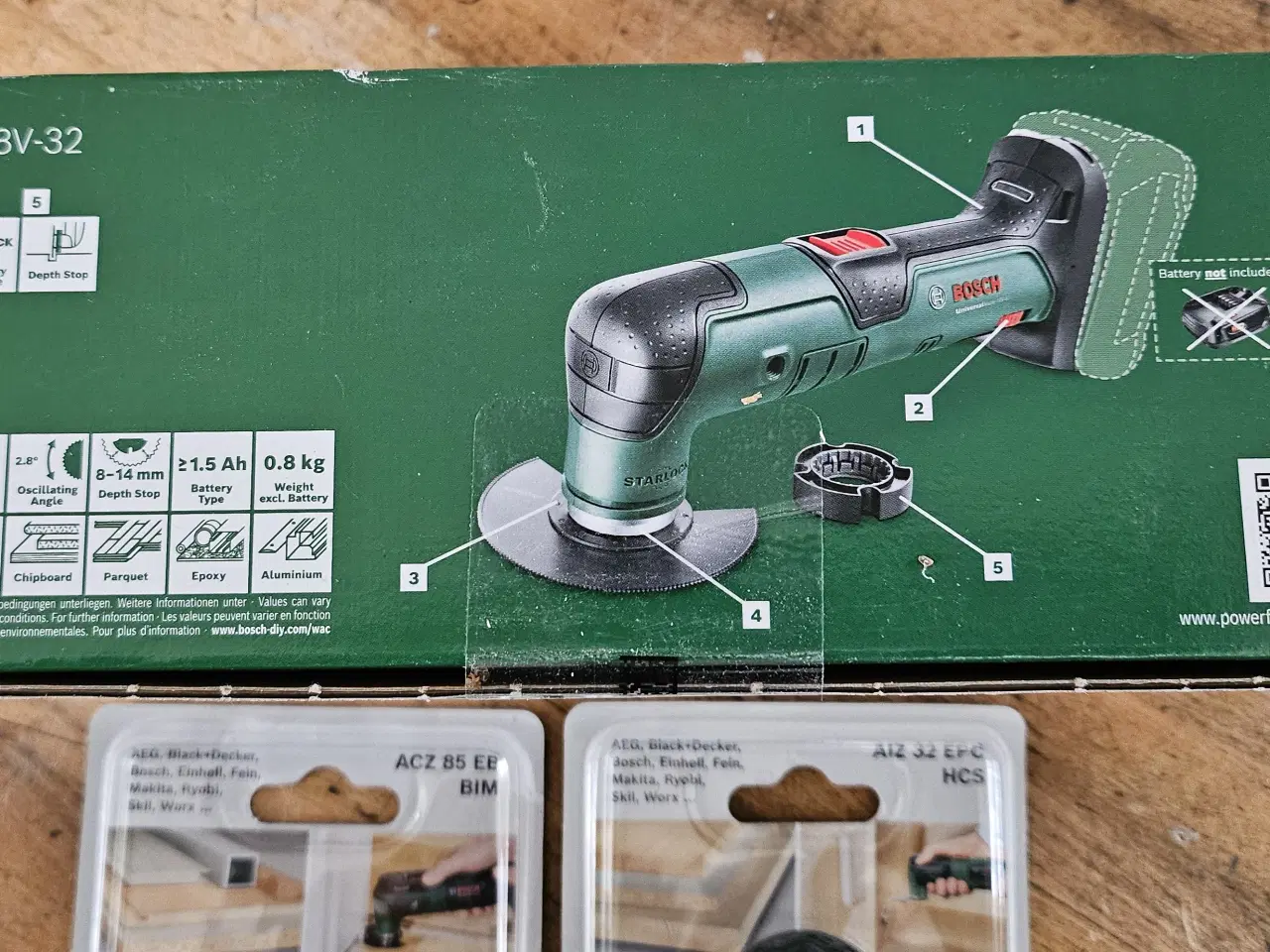 Billede 2 - Bosch Akku-multicutter,med 2 ekstra klinger.