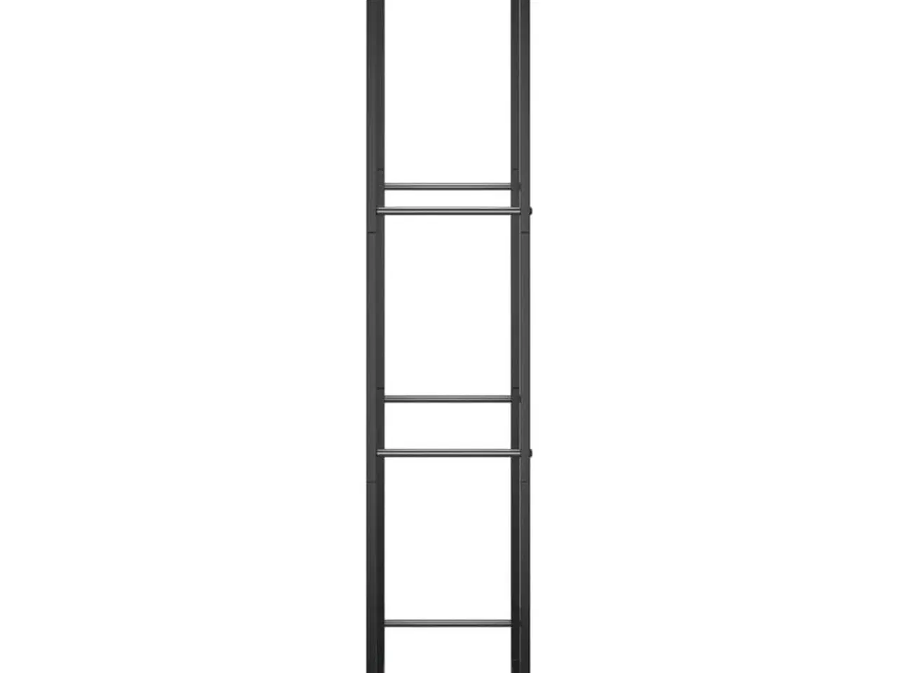 Billede 4 - Brændestativ 50x28x132 cm stål matsort