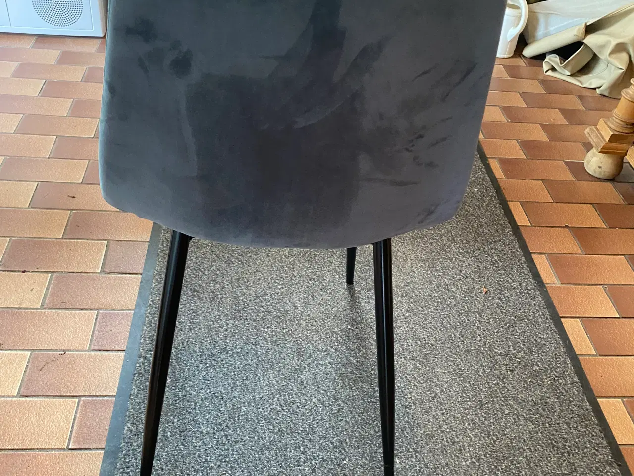 Billede 1 - Stol med blå velour