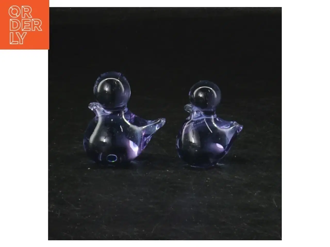 Billede 3 - Glasfigurer af ænder (str. 4 cm. og 3,5 cm)