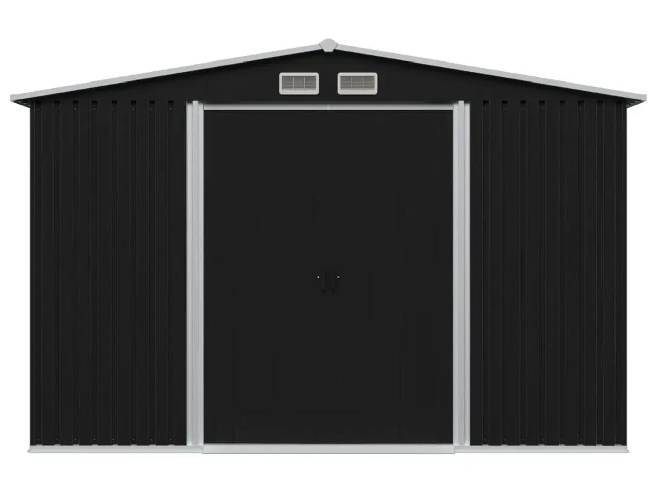 Billede 3 - Opbevaringsskur til haven 257x205x178 cm stål antracitgrå