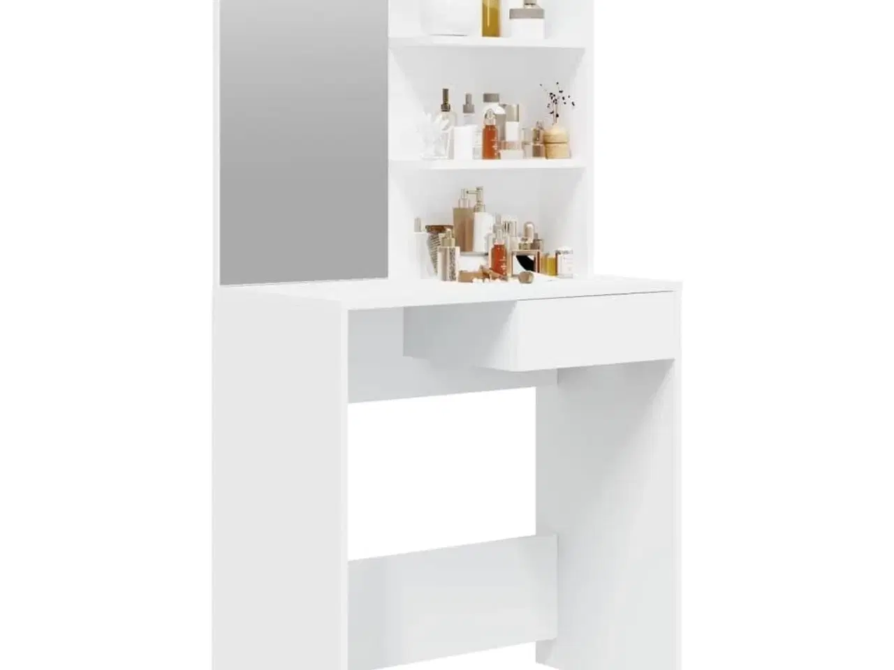 Billede 4 - Makeupbord med spejl 74,5x40x141 cm hvid