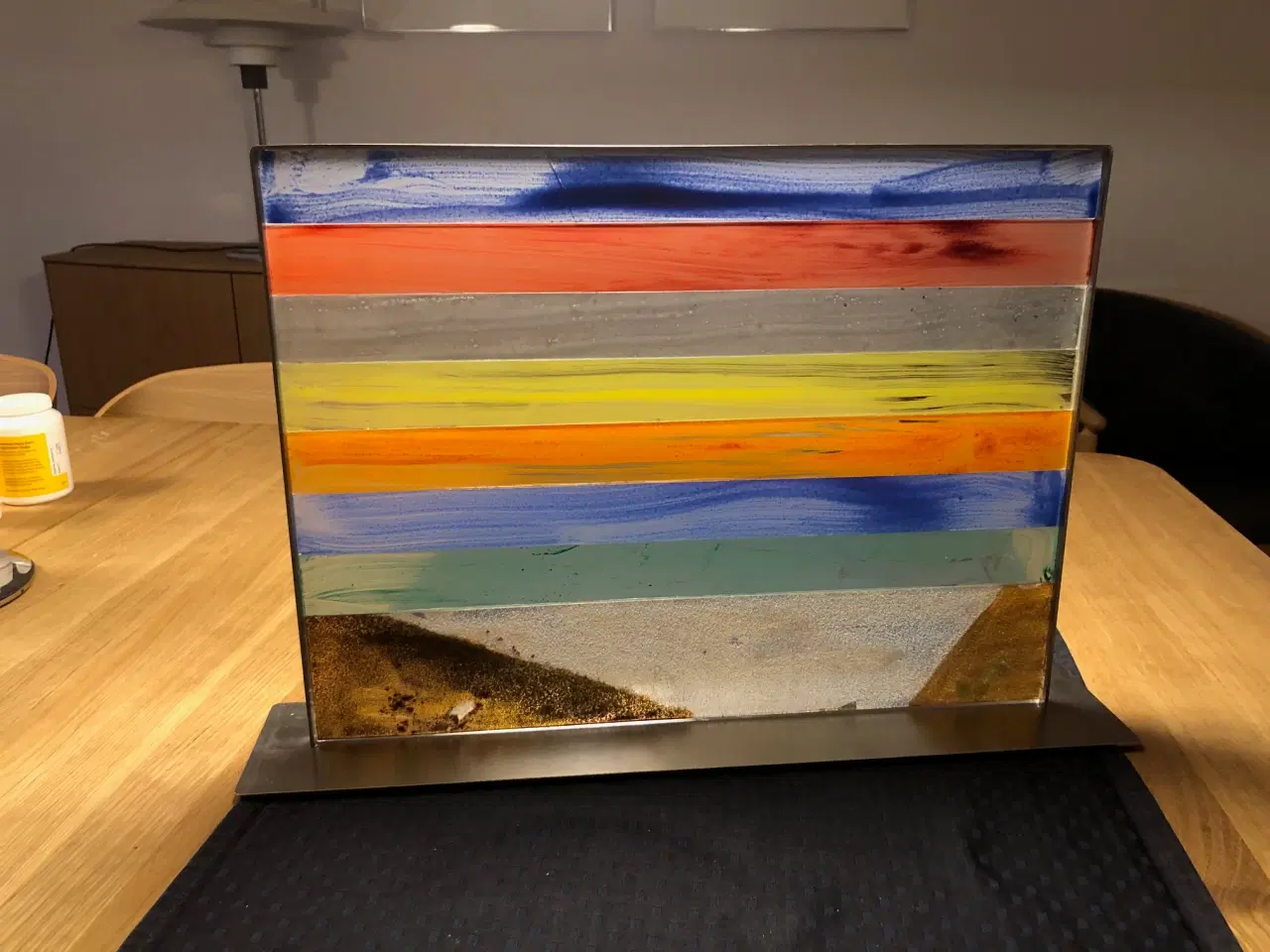 Billede 2 - Glaskunst "Himlen over Vesterhavet"