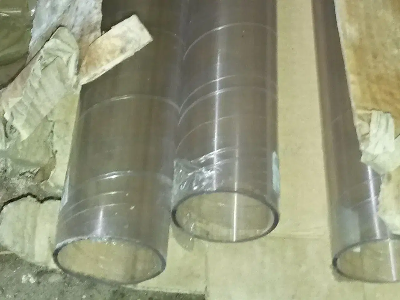 Billede 1 - Plexiglasrør 70x2000mm 3stk 500,-stk Under halv pr
