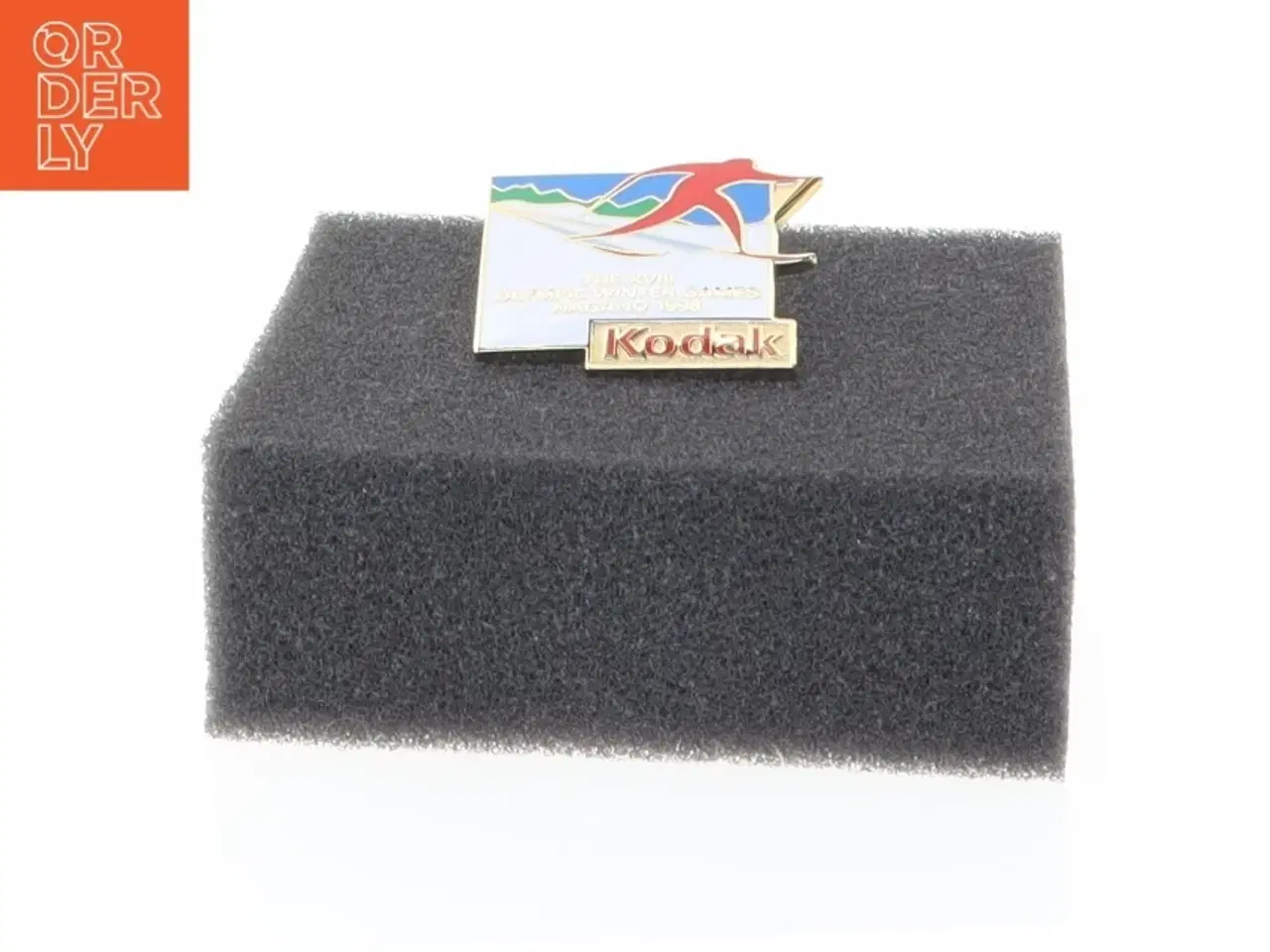 Billede 1 - Nagano 1998 Olympiske Lege Kodak Sponsor Pin (str. 2,5 x 2,5 cm)