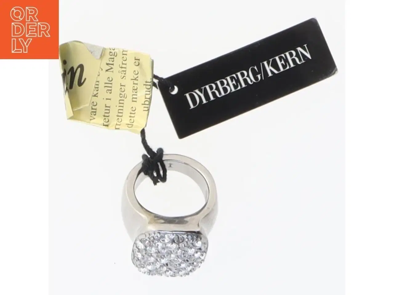 Billede 1 - Sølvring med krystaller fra Dyrberg Kern (str. 51 mm)