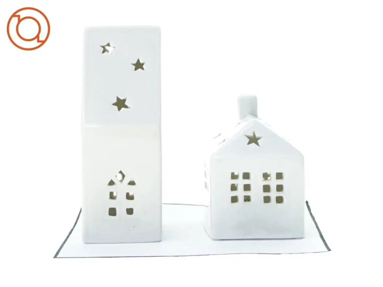 Billede 3 - Huslysestager fra Herstal (str. 10 x 8 x 11 cm og 8 x 6 x 17 cm)