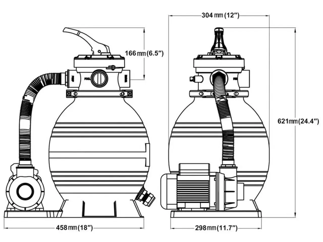 Billede 5 - Sandfilterpumpe 400 W 11000 l/t