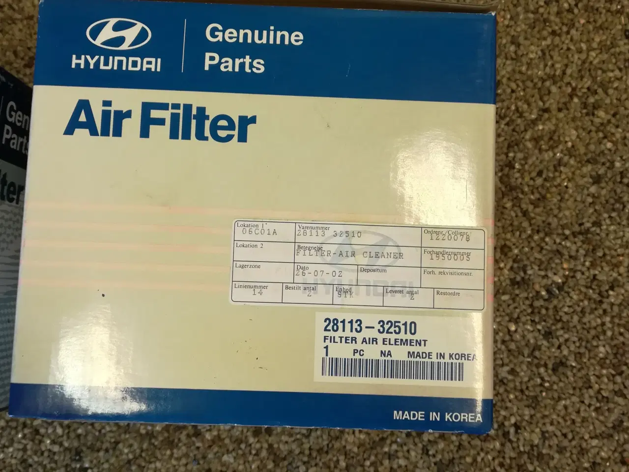 Billede 1 - Originalt luftfilter