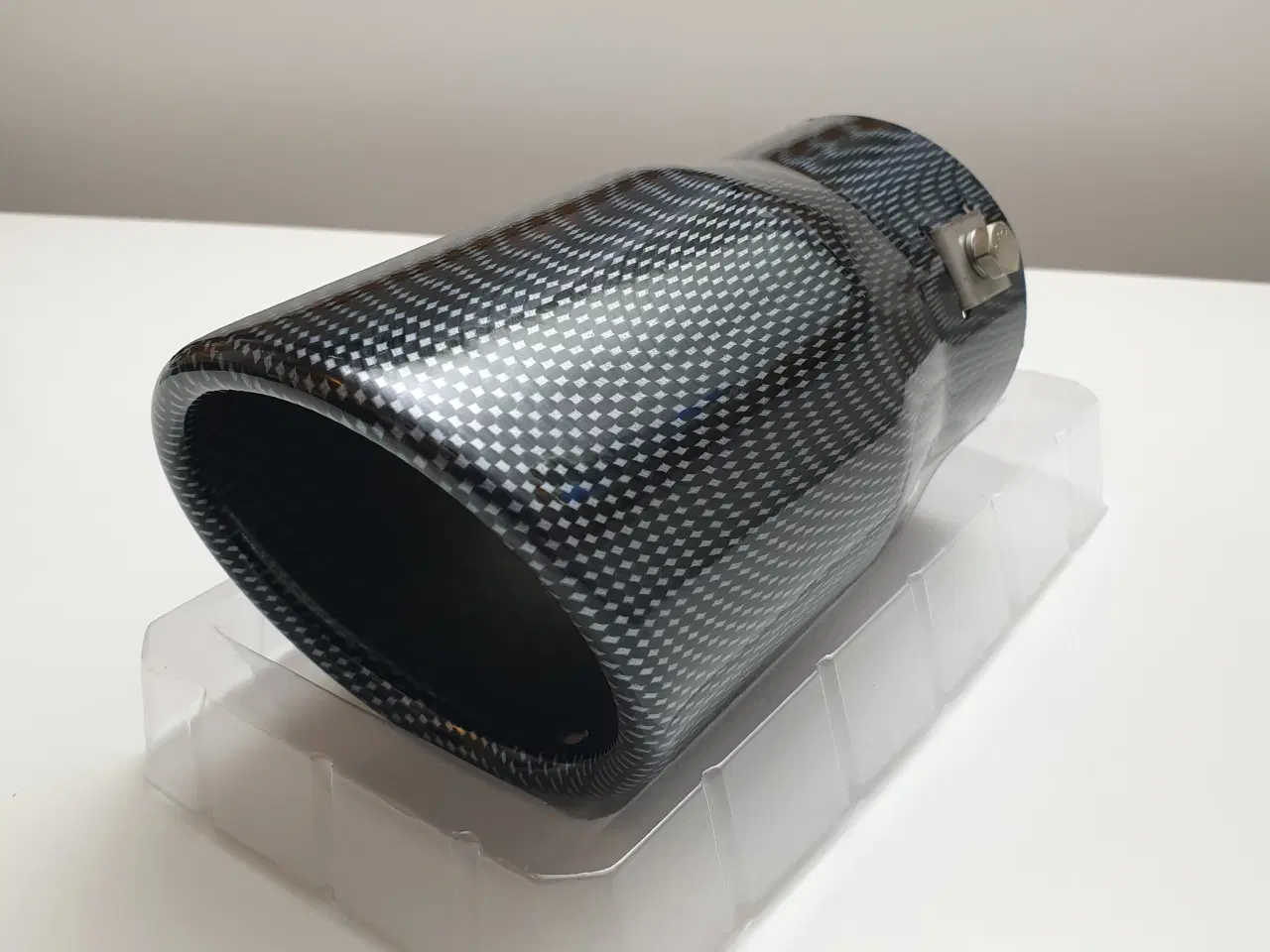 Billede 1 - NY! 90mm Carbon / Sort Rørendestykke