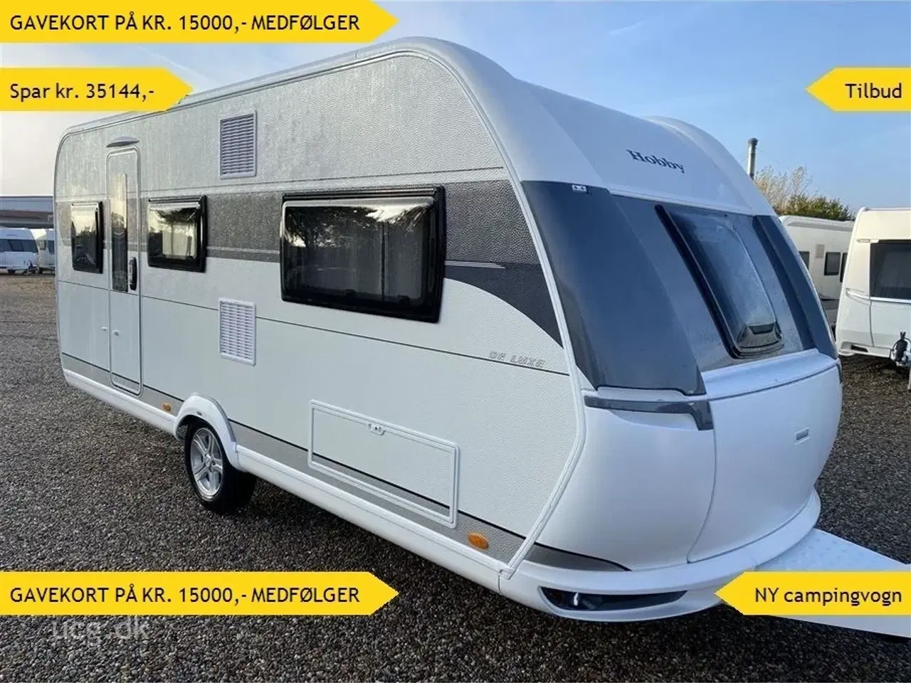 Billede 1 - 2023 - Hobby De Luxe 495 UL   Prisen er inkl. klargøring, gastest, fugttest, syn og nummerplade.