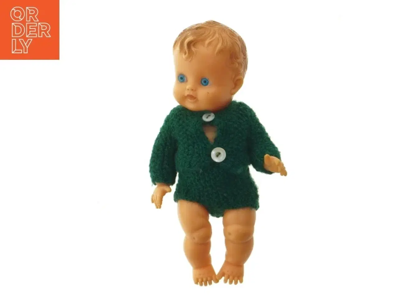 Billede 5 - 1950&#39;er Dukke med babylift vugge MCM(str. 37 cm)