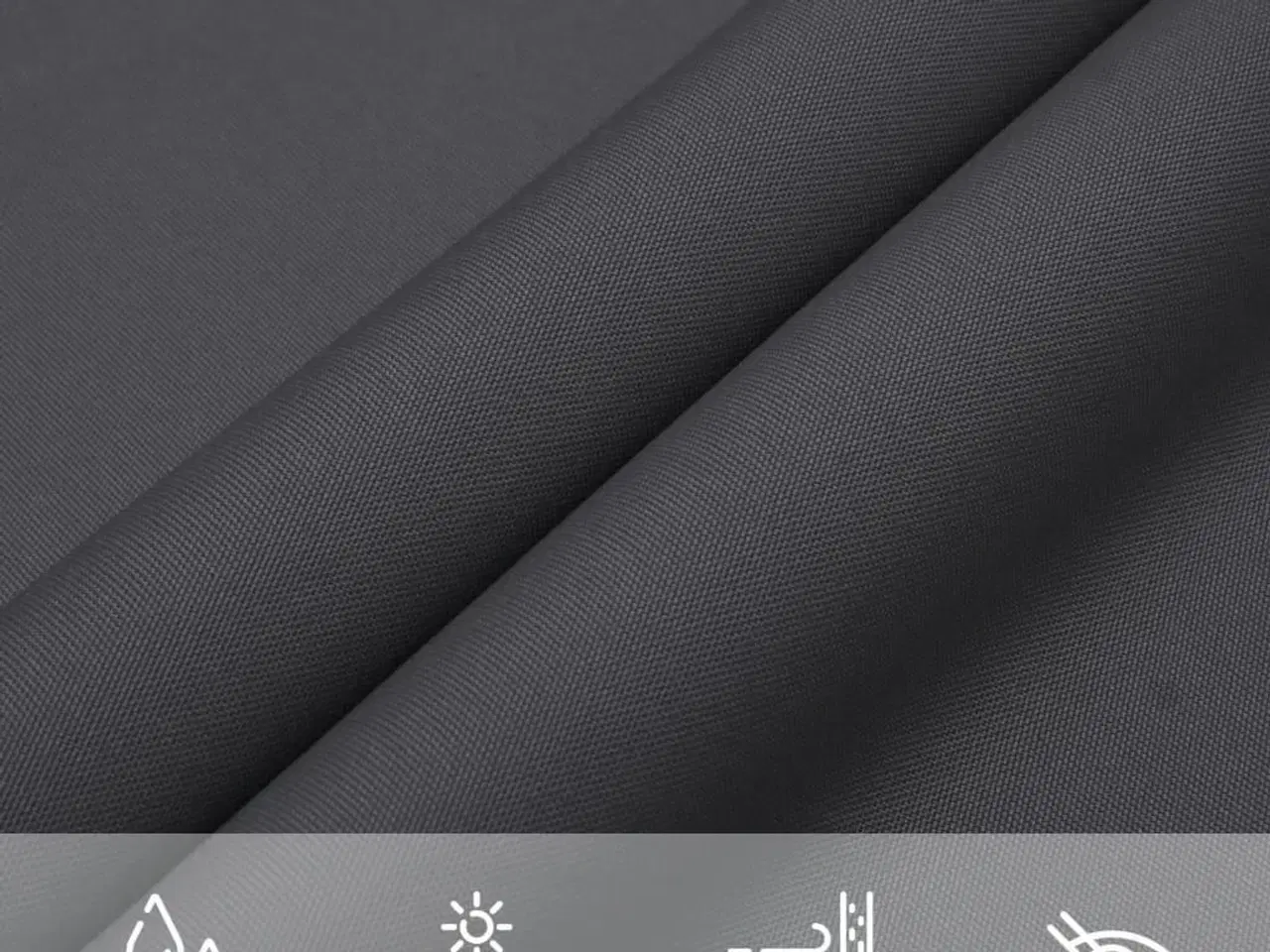 Billede 8 - 42302  Sunshade Sail Oxford Fabric Square 3,6x3,6 m Anthracite