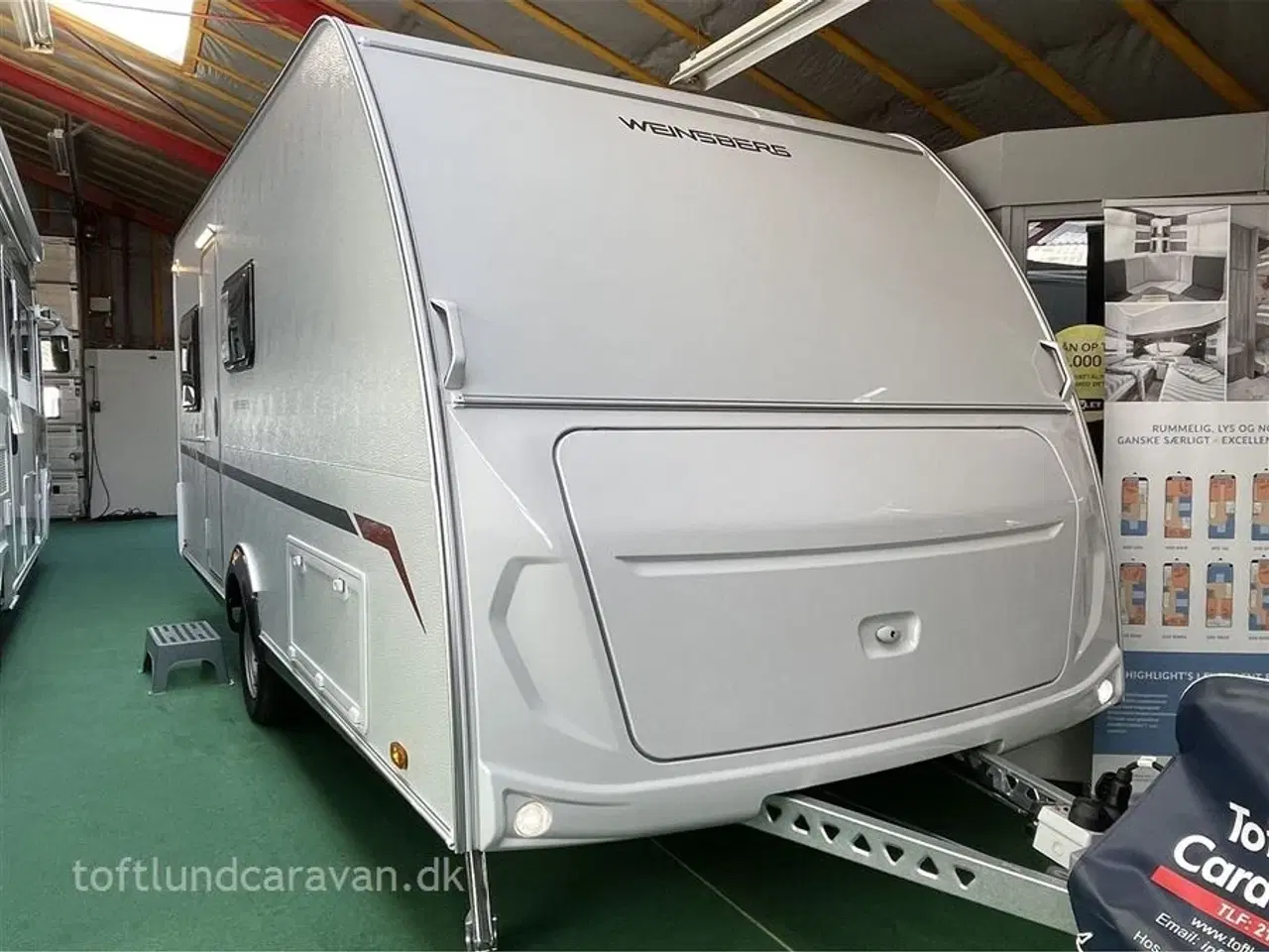 Billede 14 - 2025 - Weinsberg CaraCito 470 EU E-Power   LAV VÆGT. FULDELEKTRISK campingvogn med enkeltsenge. EGENVÆGT KUN 955 KG !!