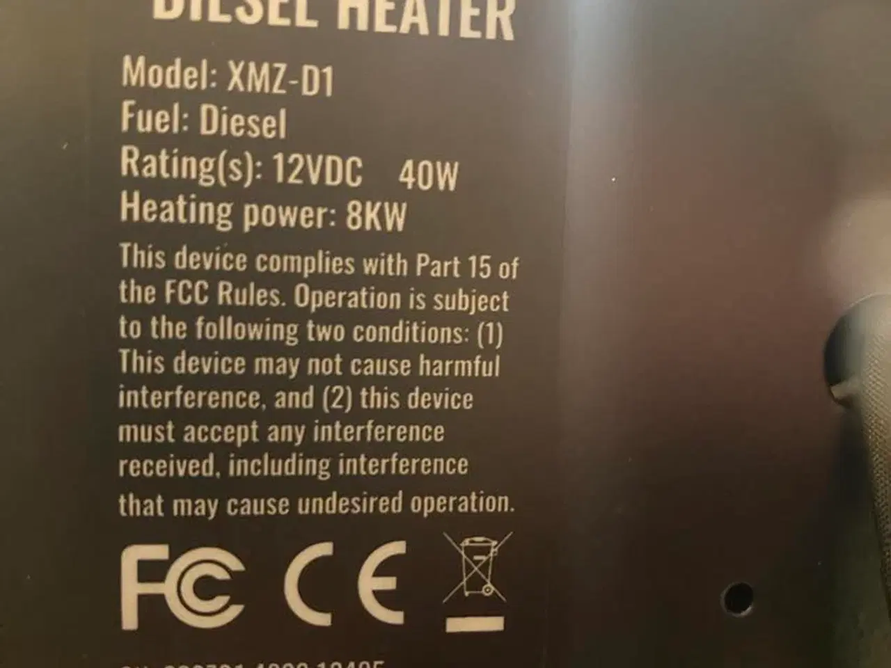 Billede 3 - Dieselfyr 8kw med Bluetooth og auto start stop 