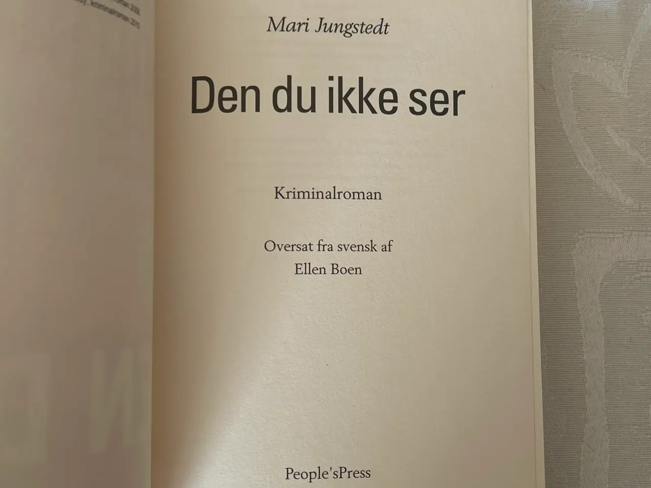 Billede 3 - Mari Jungstedt: Den du ikke ser