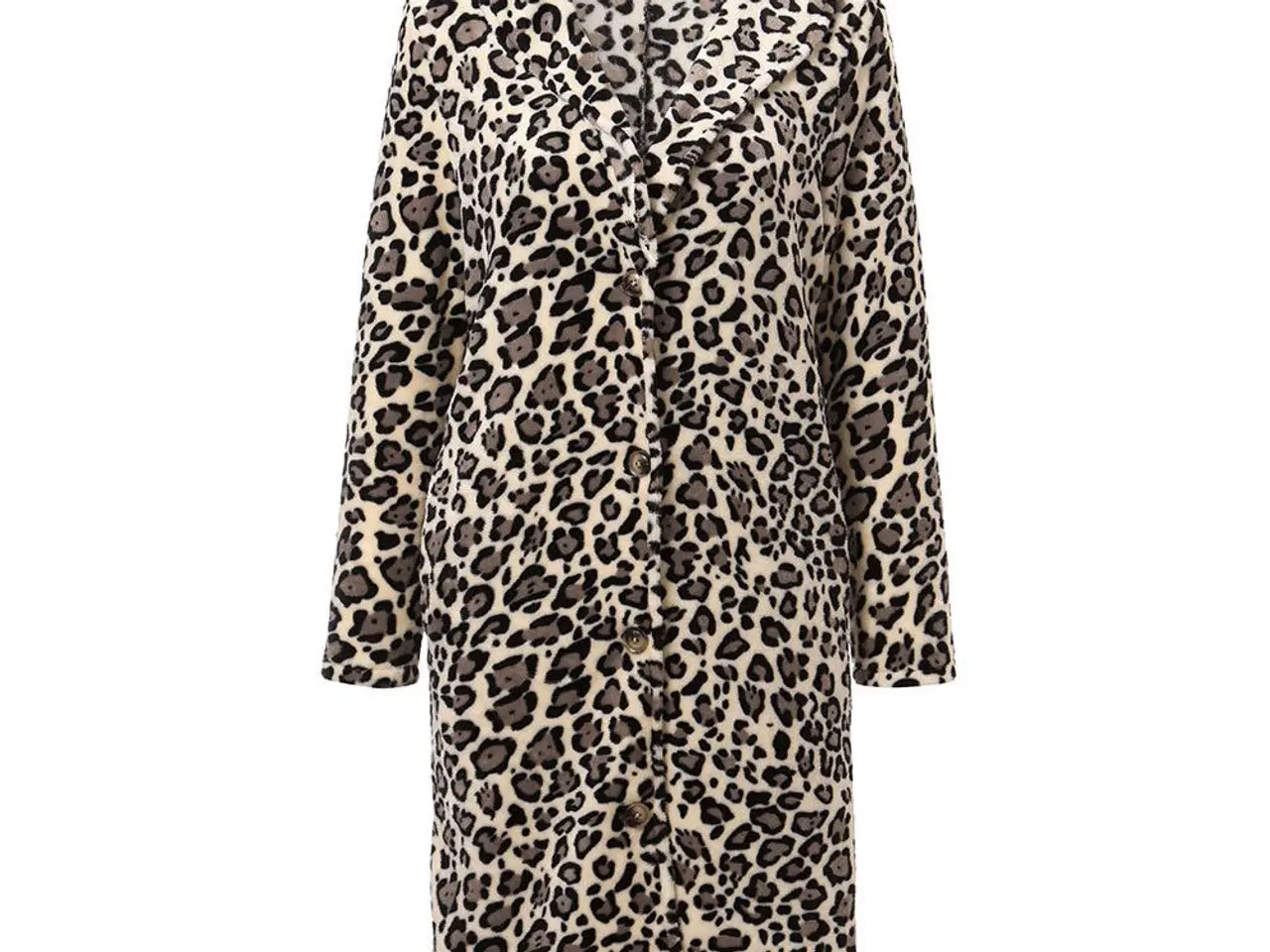 Billede 7 - frakke(cardigan) i Leopard print...  i  large.