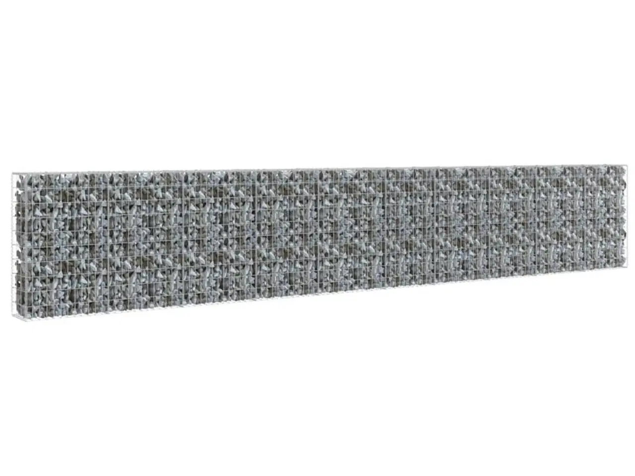Billede 2 - Gabionvæg med dæksler galvaniseret stål 600 x 30 x 100 cm