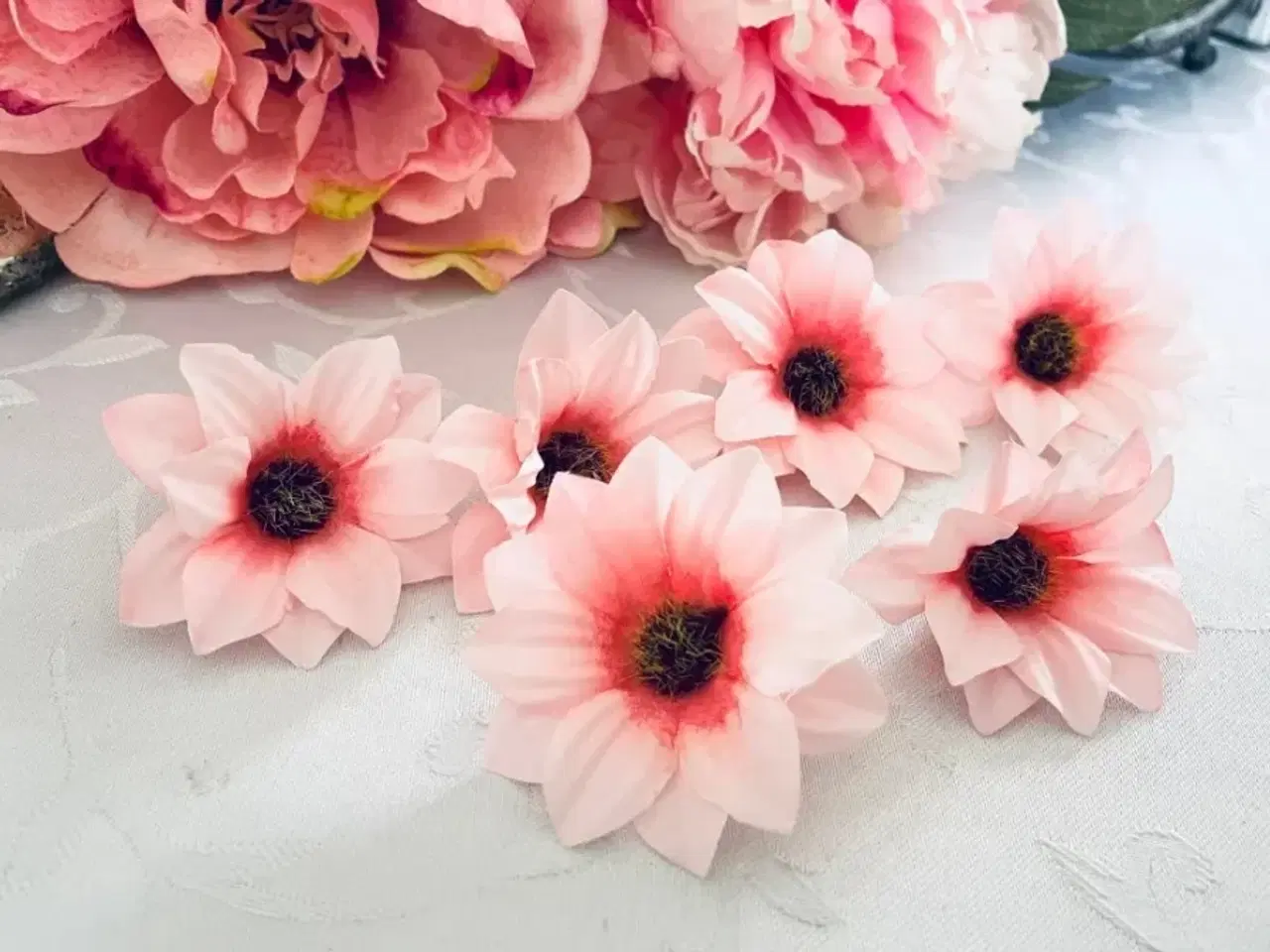 Billede 2 - Kunstig blomster lyserød 