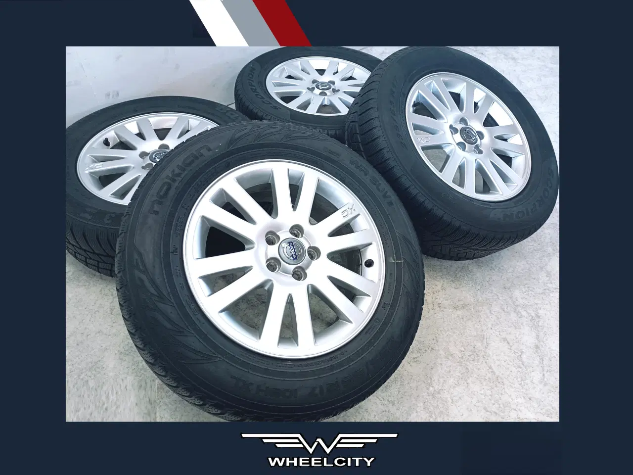 Billede 1 - 5x108 17" ET49 nav 67,1ø Volvo XC vintersæt