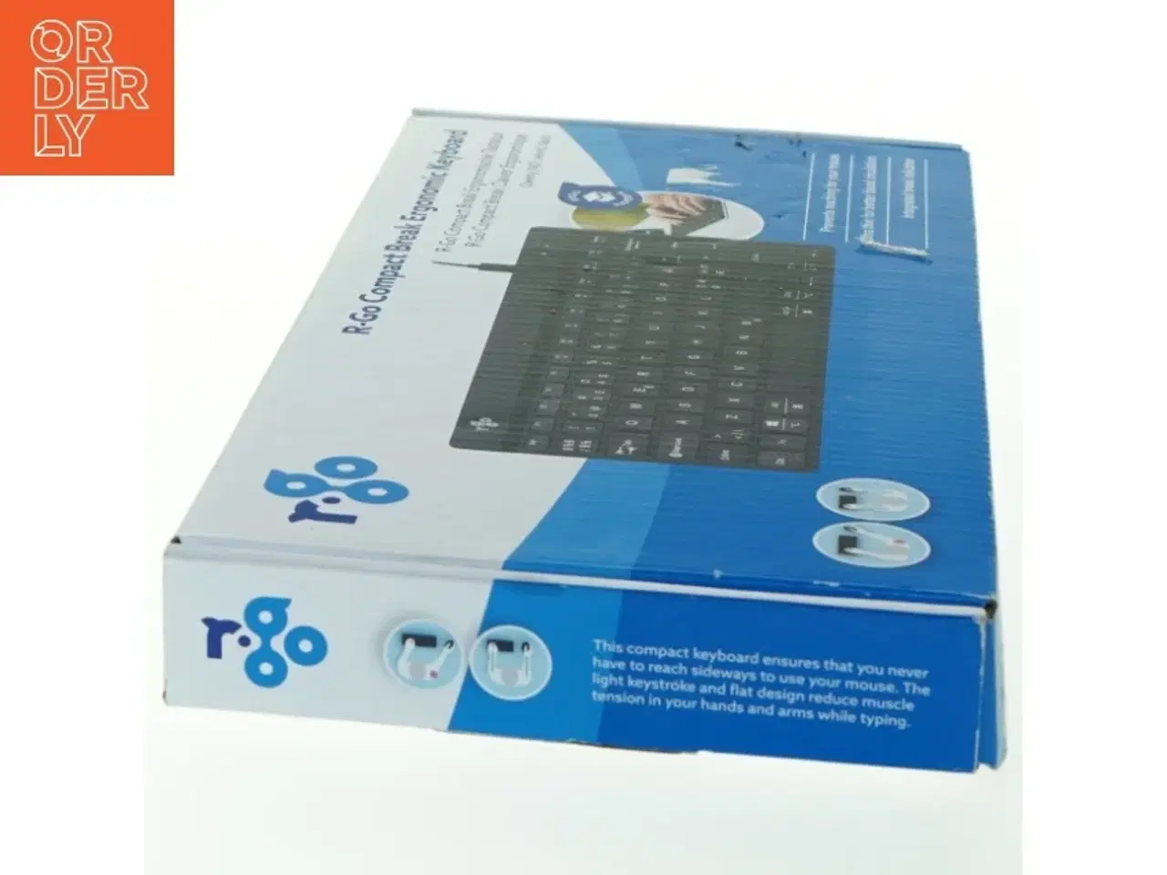 Billede 4 - Ergonomisk tastatur fra R-go (str. 30x14,5 cm)