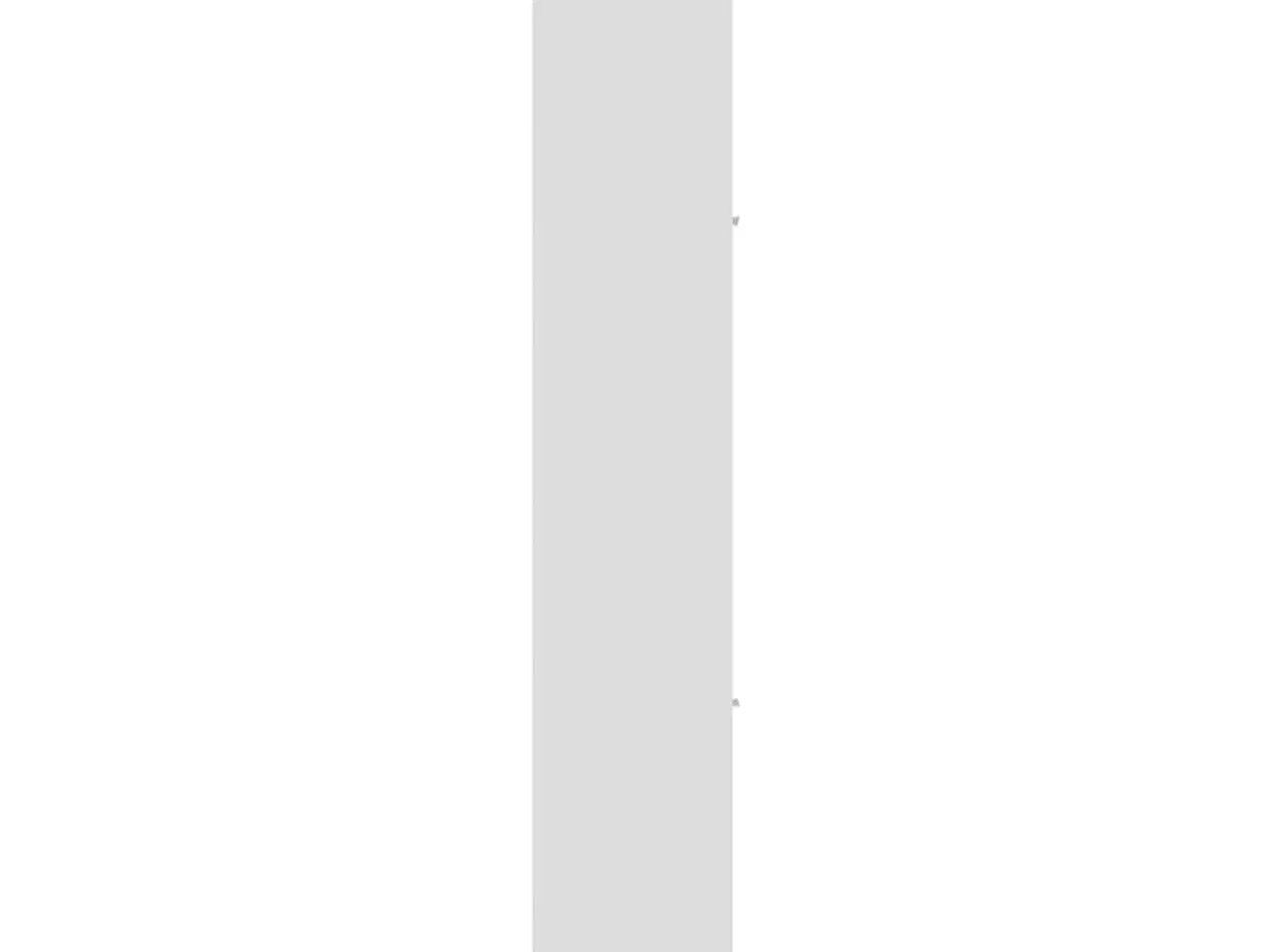 Billede 8 - Badeværelsesskab 30x30x183,5 cm konstrueret træ hvid højglans