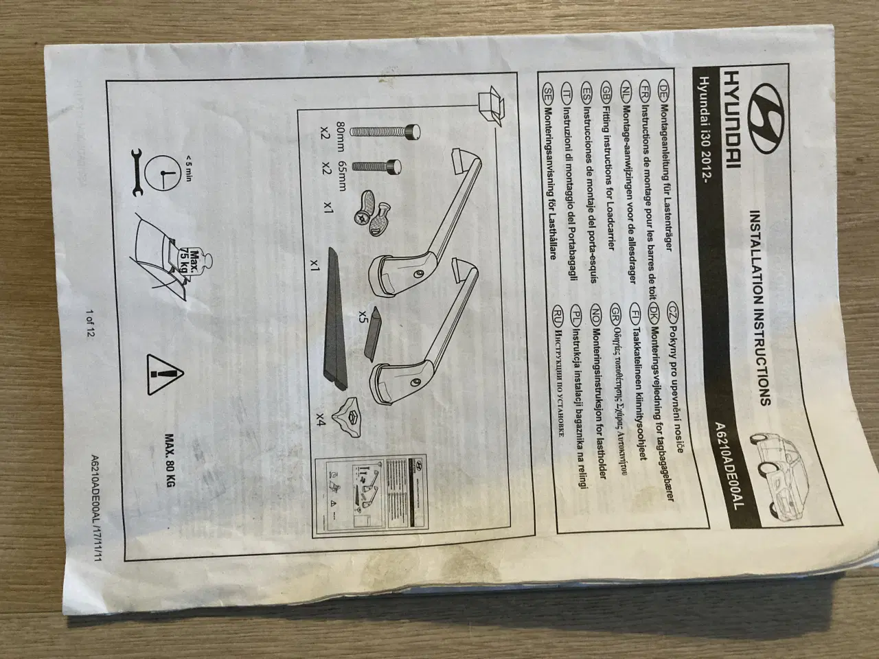 Billede 3 - Billlige tagbøjler til Hyundai I 30 5-dørs 