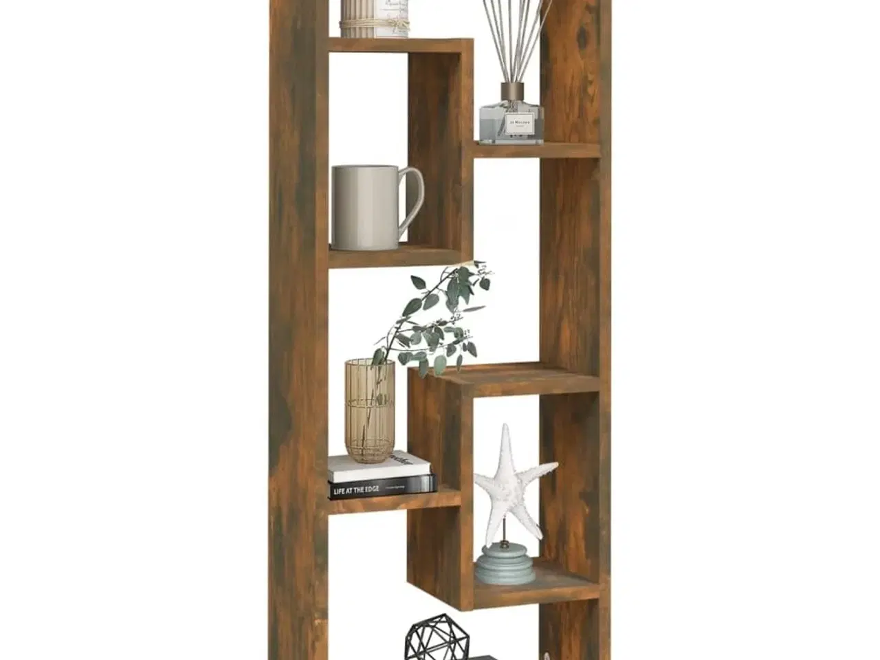 Billede 6 - Væghylde 36x16x90 cm konstrueret træ røget egetræsfinish