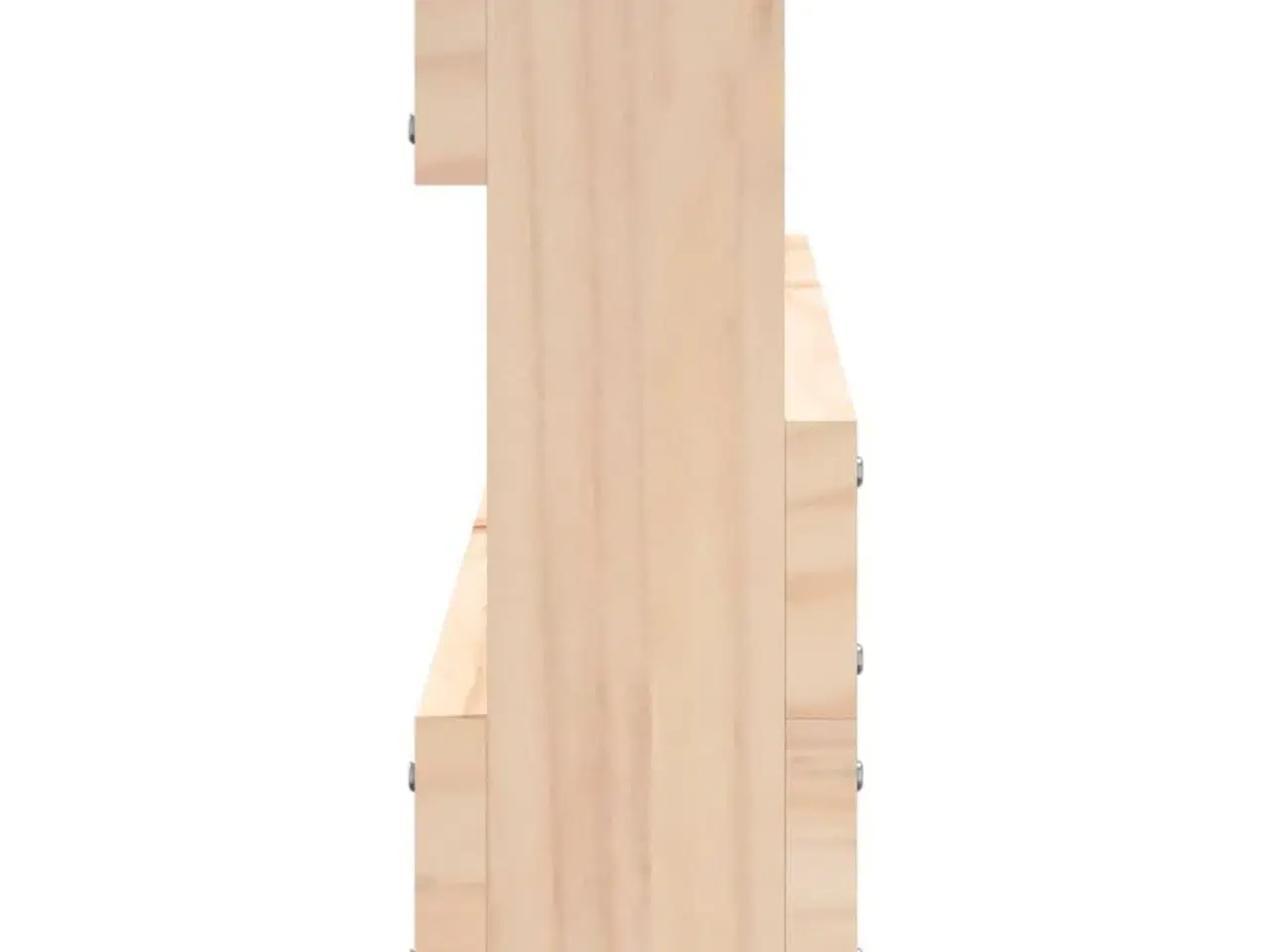 Billede 7 - Væghængte skohylder 2 stk. 110x9x23 cm massivt fyrretræ