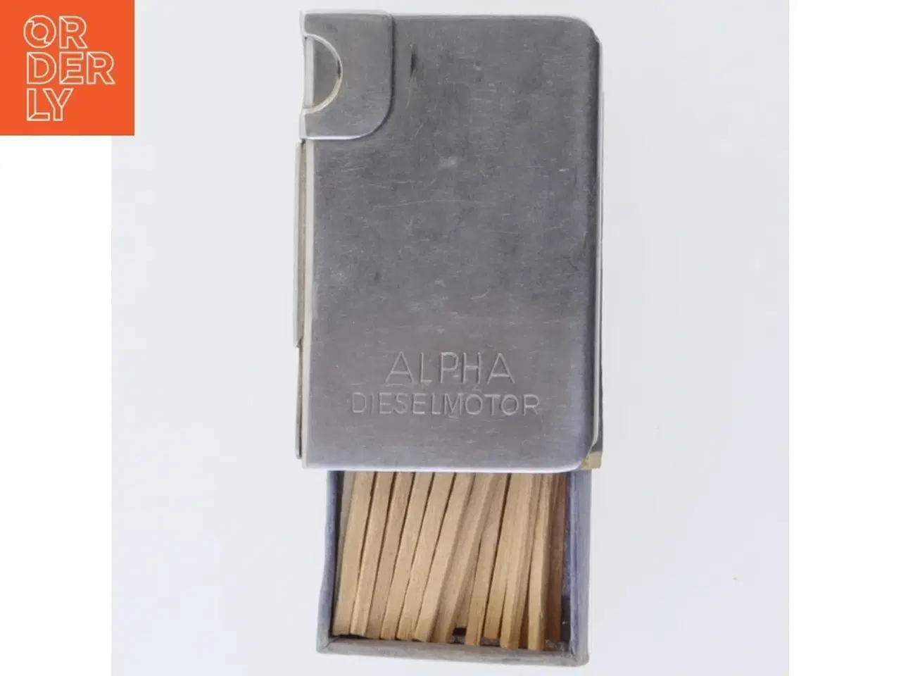 Billede 1 - Metaltændstikæskeholder (str. 6 x 4 cm)