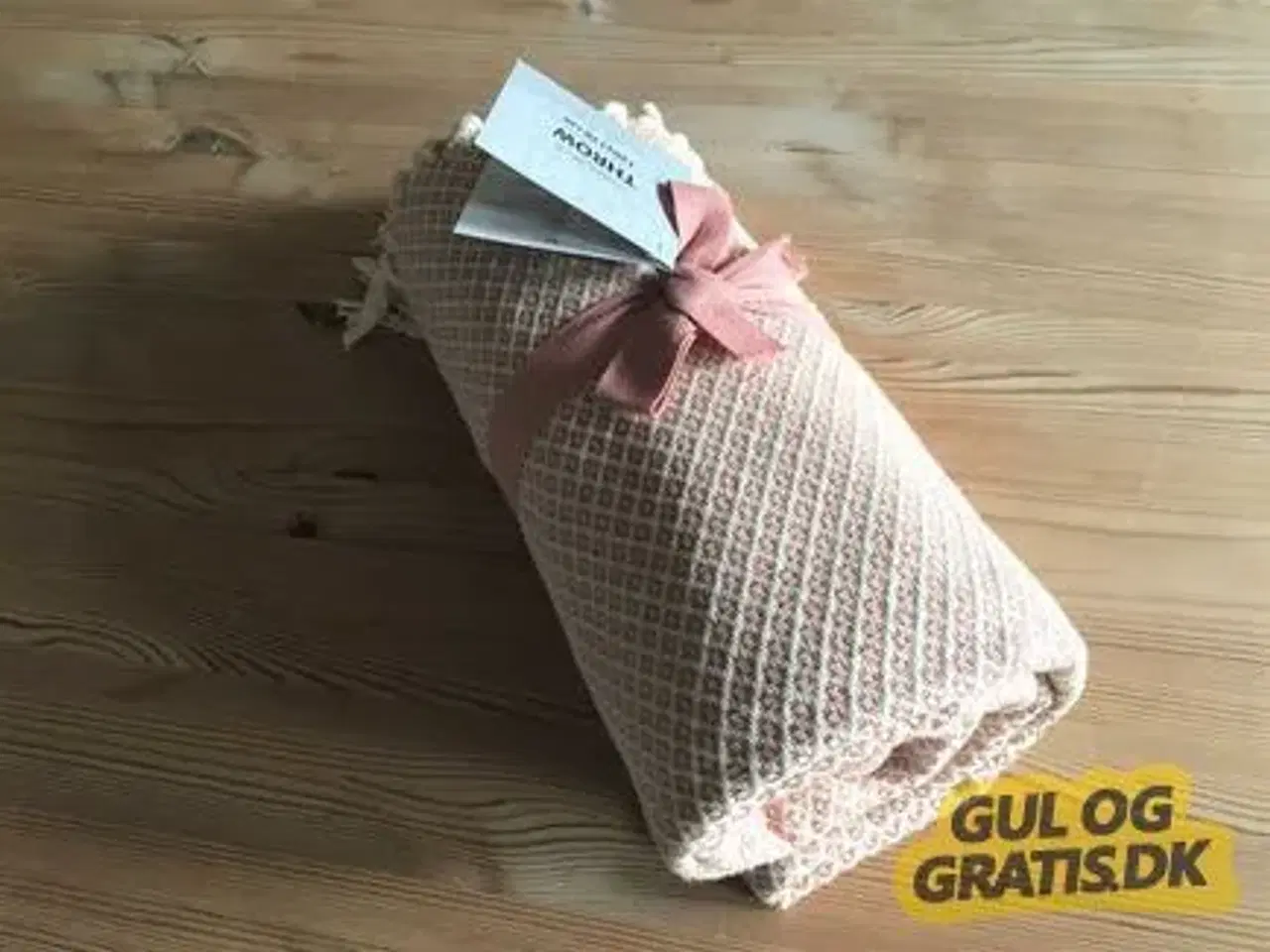 Billede 2 - Smukt sengetæppe med frynser, helt nyt