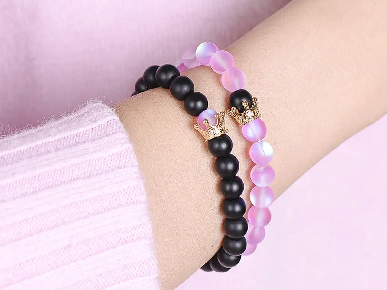 Billede 5 - Armbånd,smykke sæt.udført i Acua Quarts.onyx