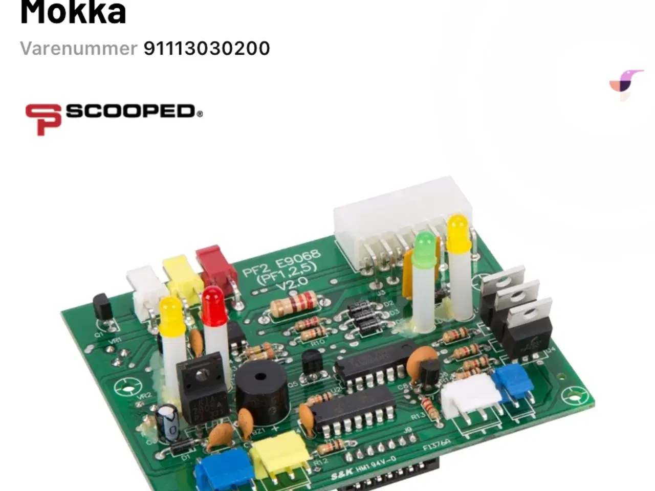 Billede 1 - Vga Mokka Heartway printplade instrumentering