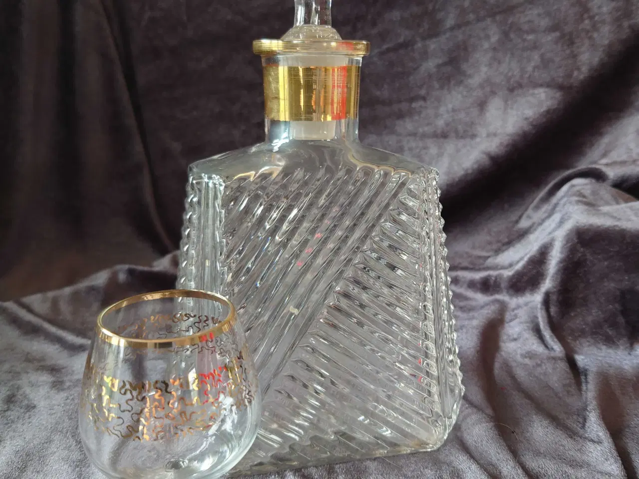 Billede 3 - 6 stk cognacglas med karafel