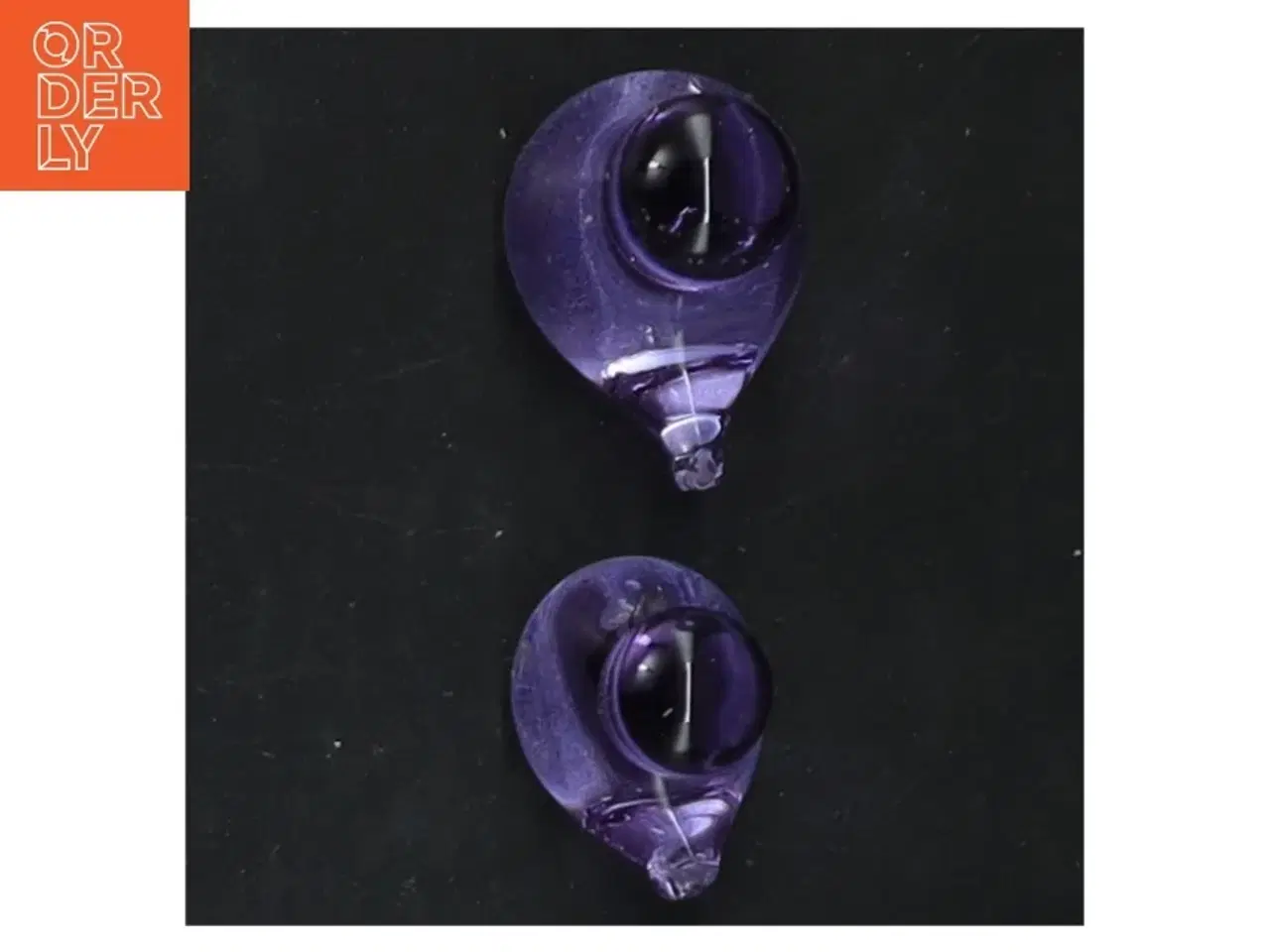 Billede 4 - Glasfigurer af ænder (str. 4 cm. og 3,5 cm)