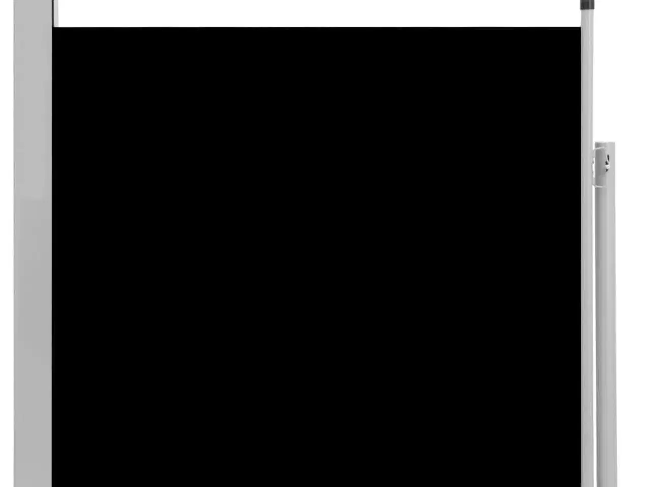 Billede 2 - Sammenrullelig sidemarkise til terrassen 100 x 300 cm sort