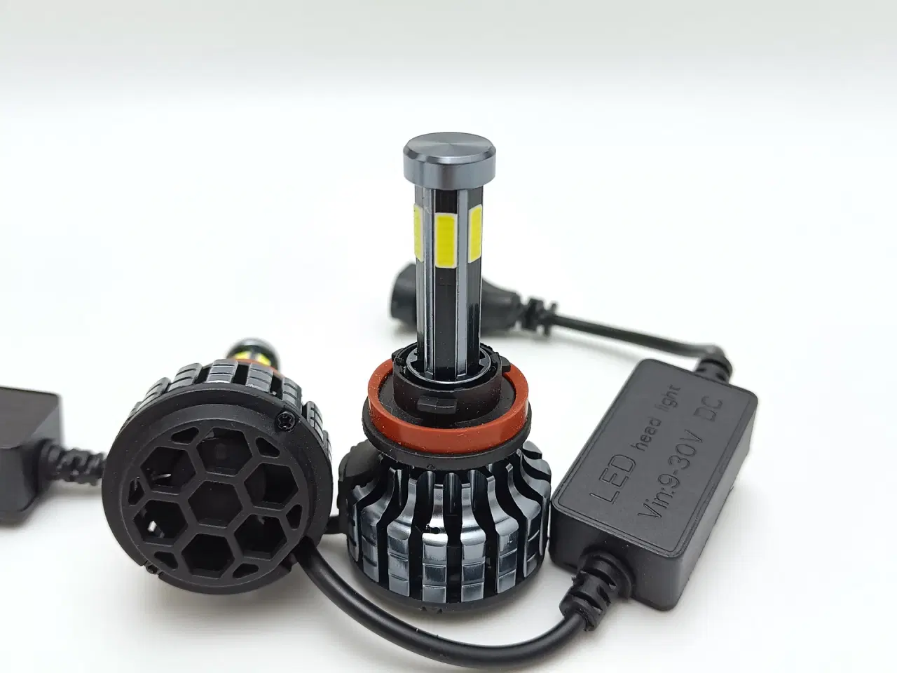 Billede 6 - NY! 360° LED Pærer H8 / H9 / H11 16000LM 6000K 