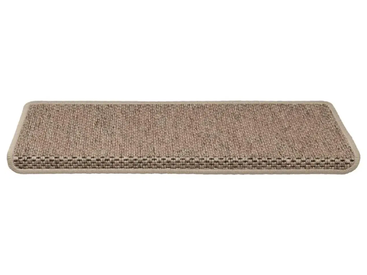 Billede 4 - Selvklæbende trappemåtter 15stk. 65x21x4cm sisal-look sandfarve