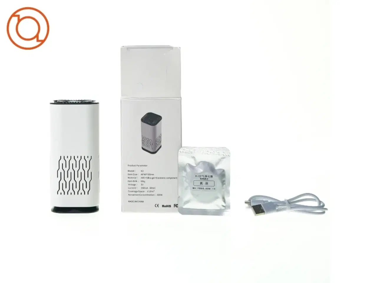 Billede 1 - Portable air purifier fra K 2 (str. 13 x 6 x 6 cm)