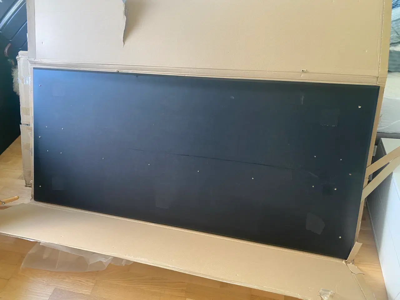 Billede 2 - 5 stk. Skrivebordsplader sort lige, LxB 1800x800 m